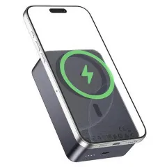 Power Bank (20000mah) Hoco J160B 20W+22.5W Magsafe Grey. Фото 2