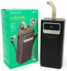 Power Bank (40000mah) Borofone DBT35A 20W+22.5W Black. Фото 5