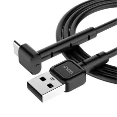 Кабель Usb Type C Golf GC-69 кутовий Black