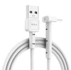 Кабель Usb Type C Golf GC-69 кутовий White