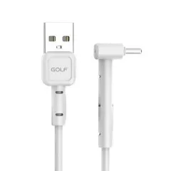 Кабель Usb Type C Golf GC-69 кутовий White. Фото 2