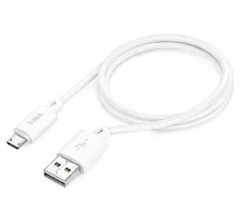 Кабель Usb Micro Hoco X88 White 1m (packing 30/420). Фото 6