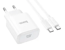 Мзп Hoco C76A Pro 30W 2in1 (блок на Type C + Type C/Type C) White. Фото 4
