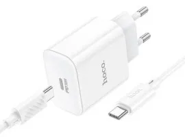 Мзп Hoco C76A Pro 30W 2in1 (блок на Type C + Type C/Type C) White. Фото 2