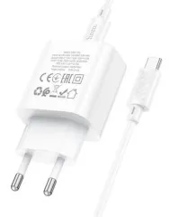 Мзп Hoco C76A Pro 30W 2in1 (блок на Type C + Type C/Type C) White. Фото 6