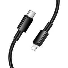 Кабель Type C/Lighting Hoco X119 1m Black (packing 30/420)