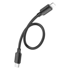 Кабель Type C/Lighting Hoco X96 0.25m Black (packing 46/460). Фото 2