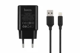 Мзп Hoco C134A 2in1 Lighting 1Usb 2.4A Black (packing 28/168)