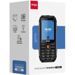 Телефон Ergo E283 Dual Sim Black. Фото 6