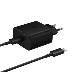 Мзп Samsung EP-TA845 2in1 45W (блок Type C + type c/type c) Black (в коробці no logo)