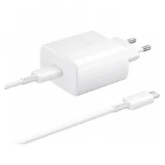 Мзп Samsung EP-TA845 2in1 45W (блок Type C + type c/type c) White (в коробці no logo)