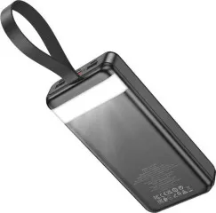 Power Bank (30000mah) Hoco J123B 22.5W Black. Фото 3