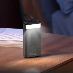 Power Bank (30000mah) Hoco J123B 22.5W Black. Фото 5