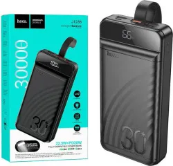 Power Bank (30000mah) Hoco J123B 22.5W Black. Фото 6