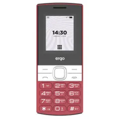 Телефон Ergo B185 Dual Sim Red