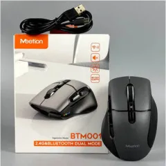 Мишка безпровідна + блютузна Meetion BTM001 Black-Grey