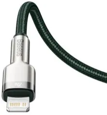 Кабель Type C/Lightning Baseus Cafule Metal 20W 1m Green. Фото 5