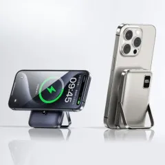 Power Bank (10000mah) Remax RPP-695 + безпровідна 20W Grey. Фото 3