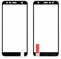 Захисне скло Samsung J415/J4+(2018)/J6+/J610 3D-Картон Black. Фото 3