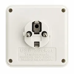Розгалужувач в розетку на 2 + 3Usb + Type c 2500W з вимикачем. Фото 2