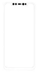 Захисне скло Xiaomi Mi8 Pro 3D-Картон White. Фото 3