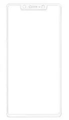 Захисне скло Xiaomi MI8SE 3D-Картон White. Фото 3