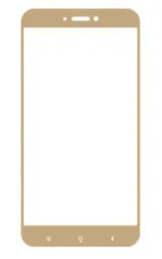 Захисне скло Xiaomi Redmi 5A 3D-Картон Gold. Фото 3