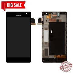 Lcd + Touchscreen Nokia Lumia 730 Black з рамкою