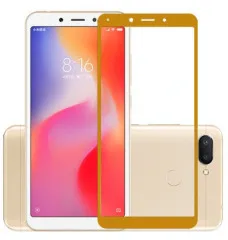Захисне скло Xiaomi Redmi 6/Redmi 6A 3D-Картон Gold. Фото 3