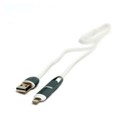 Кабель Usb 2in1 (Micro,5g) плоский блістер