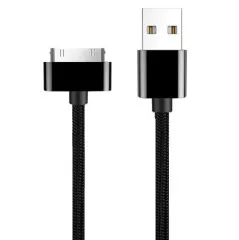 Кабель Usb iPhone 3G Black з обмоткою 3м. Фото 2