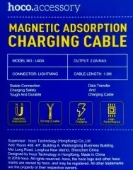 Кабель Usb iPhone 5G магніт Hoco U40A. Фото 4