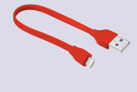 Кабель Usb iPhone 5G плоский 0,3M