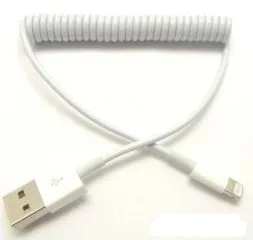 Кабель Usb iPhone 5G пружинка. Фото 2