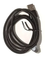 Кабель Usb Micro магніт 360 в обмотці кутовий (al-ex). Фото 3