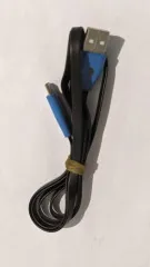 Кабель Usb Micro плоский Smile Black. Фото 3