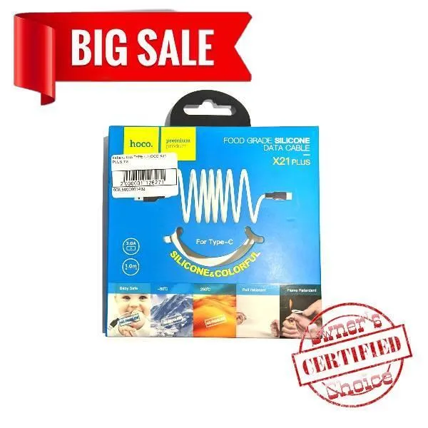Кабель Usb Type C Hoco X21 Plus 1m (packing 28/168). Фото 6