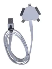 Кабель Usb універсал косичка плоский HMA. Фото 2