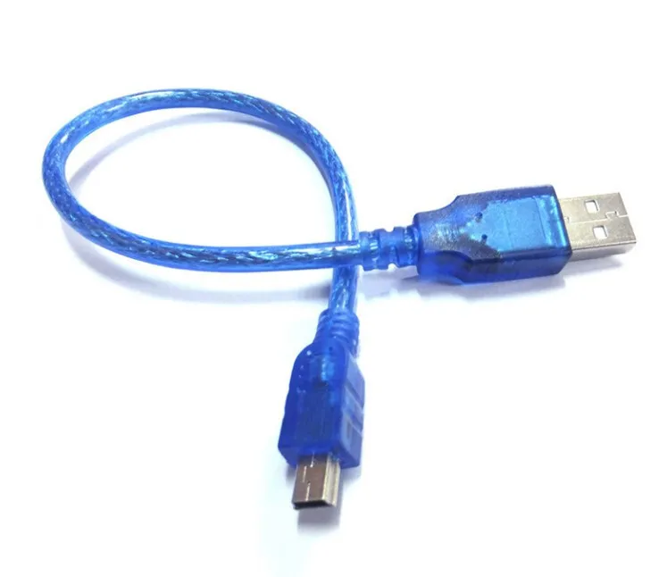 Кабель Usb/Mini Usb 0,3M Blue. Фото 4