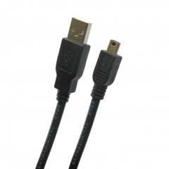 Кабель Usb/Mini Usb 1,5M (з фільтром) Black. Фото 2