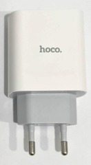 Мзп Hoco C80A 2in1 (блок на Usb i Type C + Type C\Type C) White (packing 12/130). Фото 4