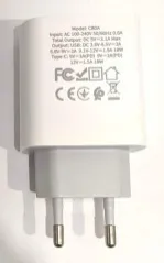 Мзп Hoco C80A 2in1 (блок на Usb i Type C + Type C/Type C) White (packing 12/130). Фото 9