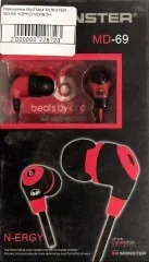 Навушники Mp3\Mp4 Monster MD-69 Black-Red