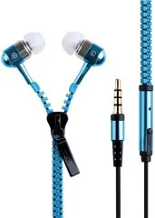 Навушники Mp3/Mp4 Замок Zipper Blue