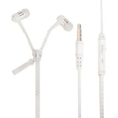 Навушники Mp3/Mp4 Замок Zipper White