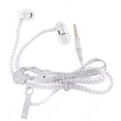 Навушники Mp3/Mp4 Замок Zipper White. Фото 2