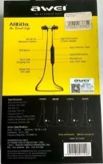 Навушники Вакуумні Awei A860 (Bluetooth) Red. Фото 11