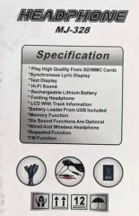 Навушники Комп (MP3) MJ-328. Фото 6