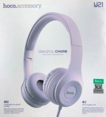 Навушники Комп Bluetooth Hoco W21 Violet. Фото 3