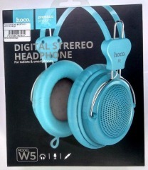 Навушники Комп Bluetooth Hoco W5 Blue. Фото 4